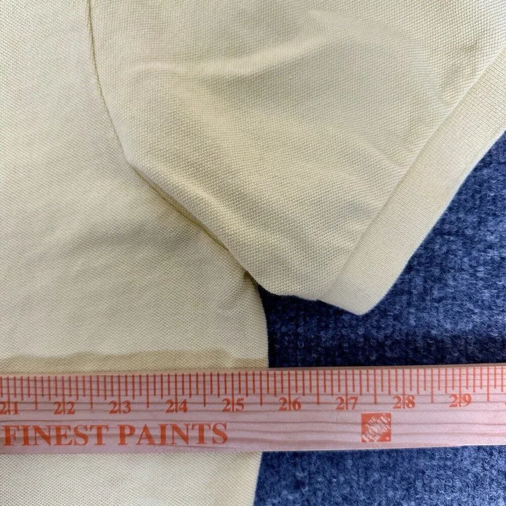 Polo Ralph Lauren Shirt Mens 2XL Yellow Polo Short Sleeve‎ Cotton Casual Adult